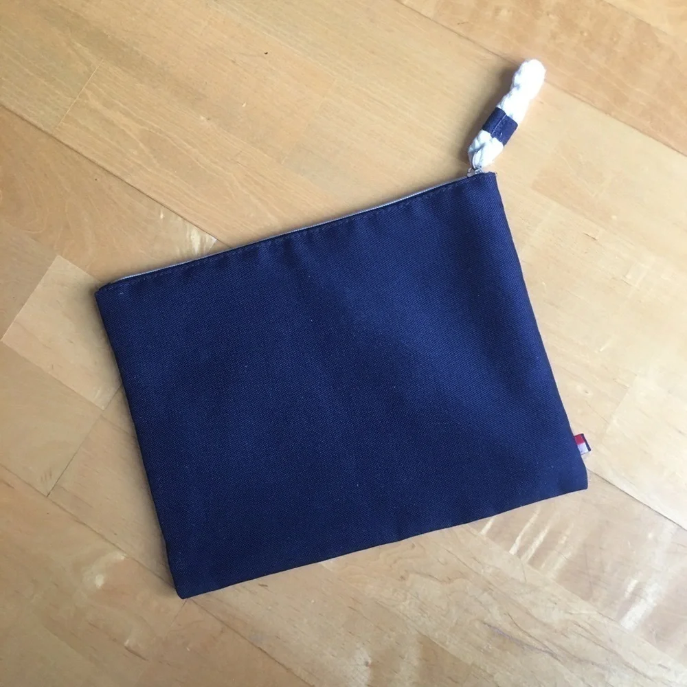 Tommy Hilfiger Anchor Travel, Make-Up Pouch, Navy Blue, Red